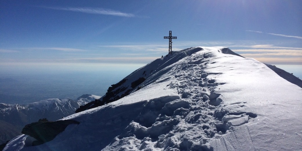 Gipfelkreuz am Monviso