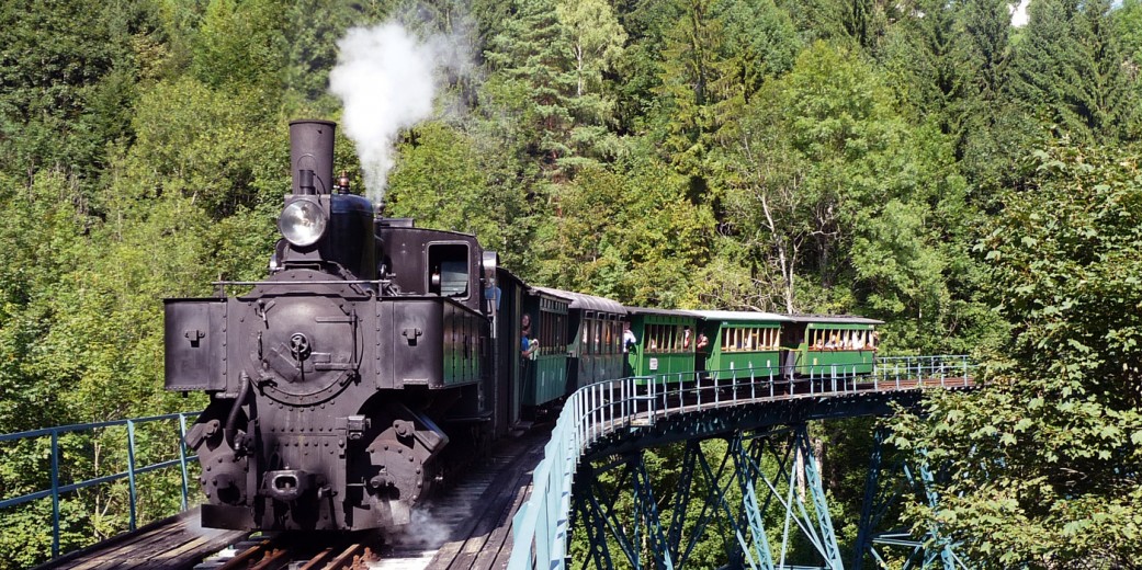 Dampflok auf der Ybbstallbahn Strecke